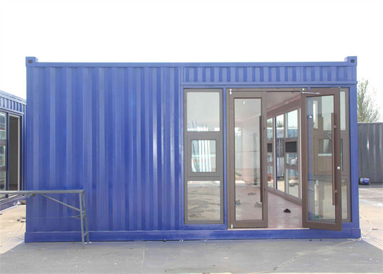 Casa container prefabbricata in acciaio zincato con pannelli in lana di vetro