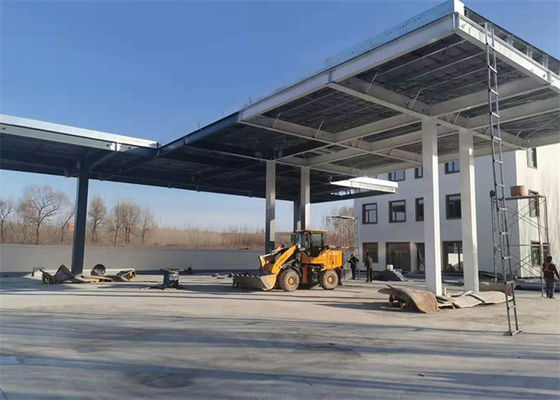 Edificio Prefabbricato in Acciaio per Stazione di Servizio, Struttura PEB Zincata