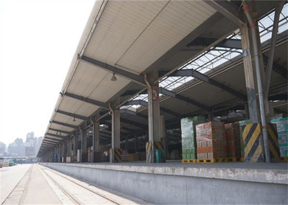Immagazzino di struttura in acciaio prefabbricata Q235B Q355B 50 anni di vita