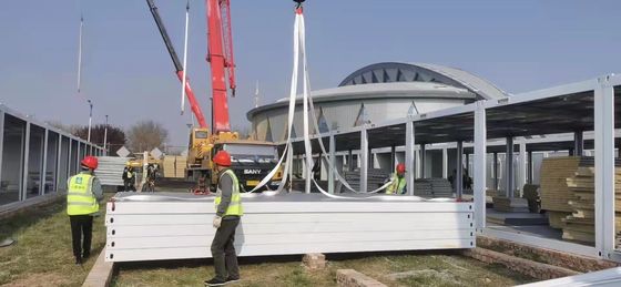 Casa container prefabbricata zincata con pannelli in lana di vetro