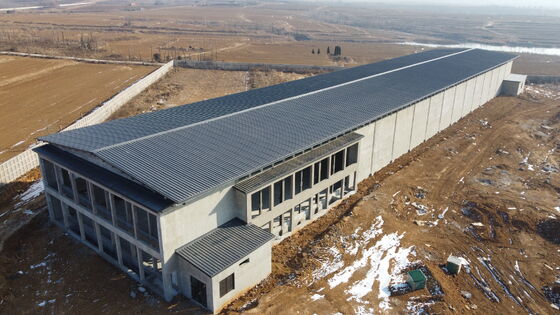 Pollaio prefabbricato moderno con struttura in acciaio per galline ovaiole
